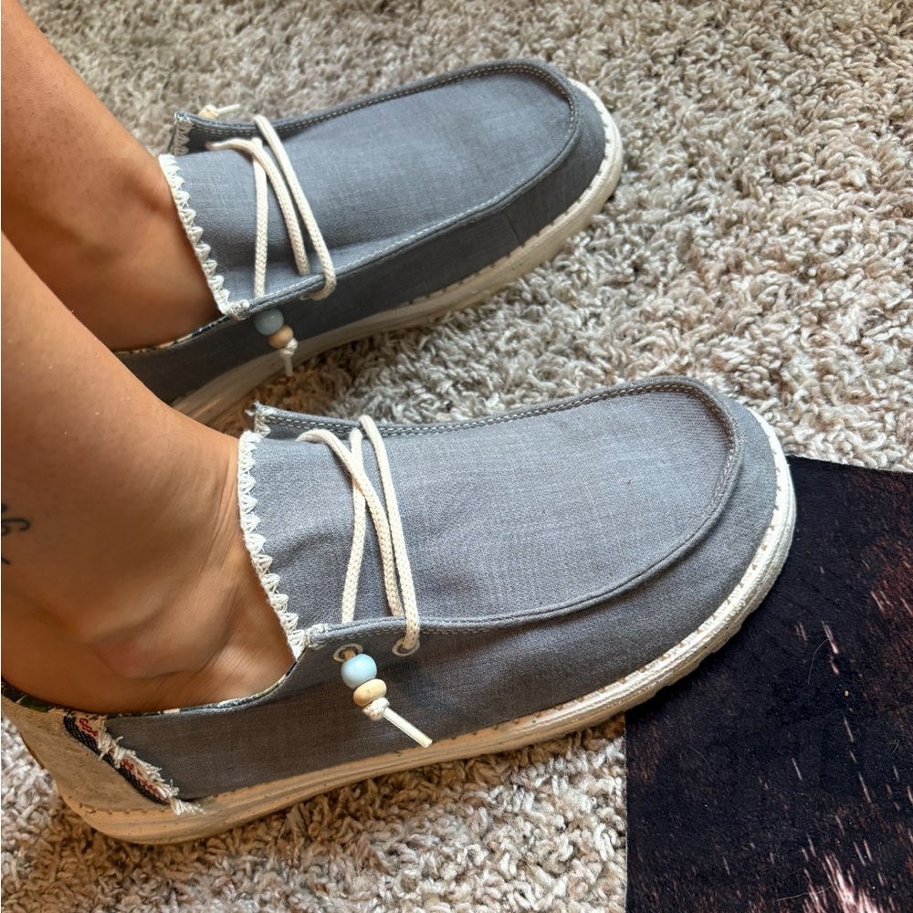 Hey Dude Gray Women's Sneakers